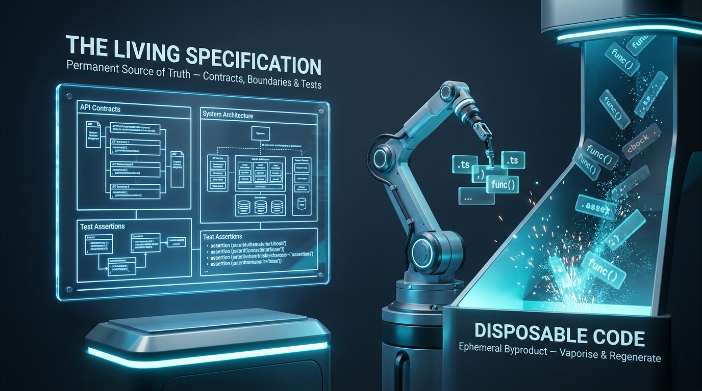 Permanent Living Specifications vs Disposable Generated Code